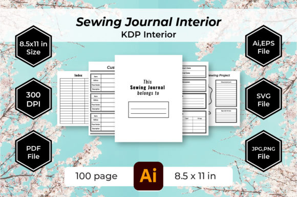 Download Sewing Planner Journal KDP Interiors - Interiors Collection